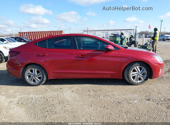 5NPD84LF9LH518939 2020 HYUNDAI ELANTRA Red Вид задньої частини салону