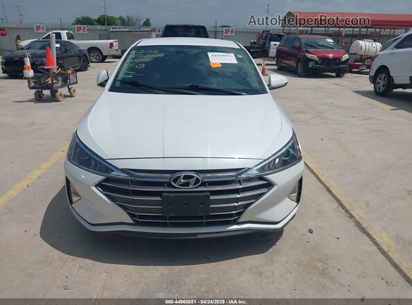 5NPD84LF9LH611010 2020 HYUNDAI ELANTRA White Vista del cuadro de instrumentos
