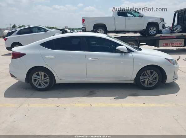 5NPD84LF9LH611010 2020 HYUNDAI ELANTRA White Vista interior trasera
