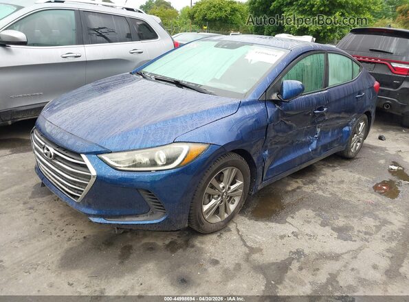 5NPD84LFXHH207382 2017 HYUNDAI ELANTRA Blue Front left