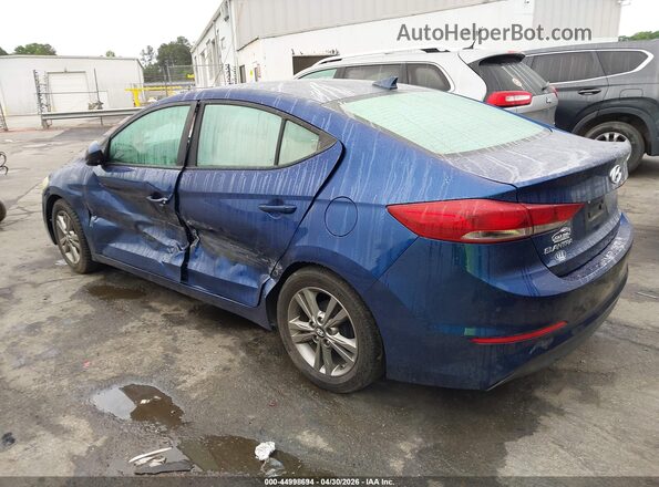 5NPD84LFXHH207382 2017 HYUNDAI ELANTRA Blue Rear left
