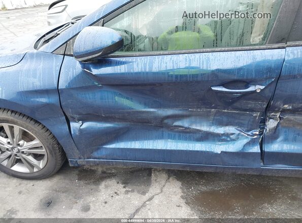 5NPD84LFXHH207382 2017 HYUNDAI ELANTRA Blue Front view