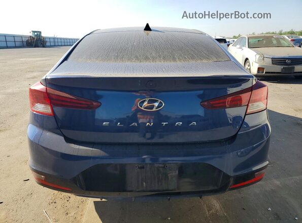 5NPD84LFXKH435440 2019 HYUNDAI ELANTRA Синий Вид сзади