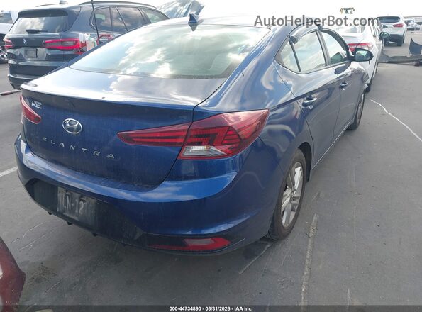 5NPD84LFXKH481723 2019 HYUNDAI ELANTRA Blue Trasero derecho