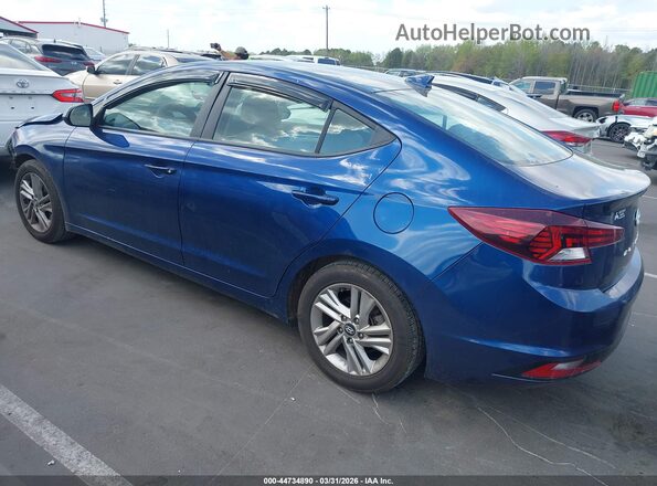 5NPD84LFXKH481723 2019 HYUNDAI ELANTRA Blue Trasero izquierdo