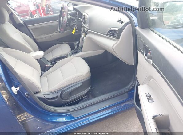 5NPD84LFXKH481723 2019 HYUNDAI ELANTRA Blue Vista interior delantera