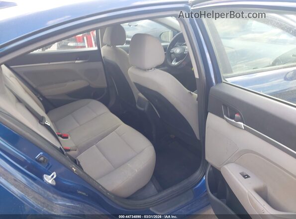 5NPD84LFXKH481723 2019 HYUNDAI ELANTRA Blue Vista de la etiqueta del VIN