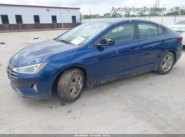 5NPD84LFXLH517072 2020 HYUNDAI ELANTRA Blue Առջևի ձախ երեք քառորդ տեսարան