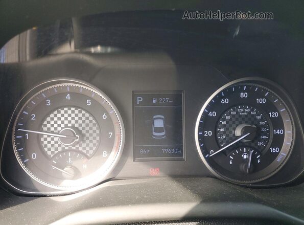 5NPD84LFXLH562898 2020 HYUNDAI ELANTRA Blue Vista del cuadro de instrumentos