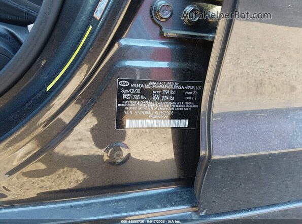 5NPD84LFXLH623618 2020 HYUNDAI ELANTRA Black Widok komory silnika