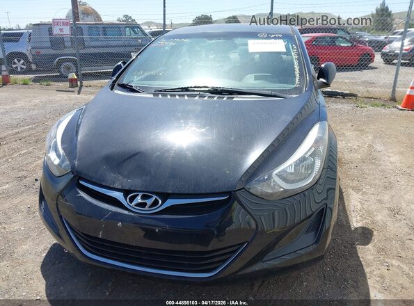 5NPDH4AE0GH714607 2016 HYUNDAI ELANTRA Black 
