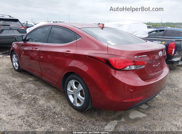 5NPDH4AE0GH735375 2016 HYUNDAI ELANTRA Red Tył lewy