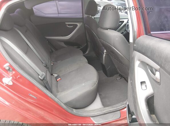5NPDH4AE0GH735375 2016 HYUNDAI ELANTRA Red Widok naklejki z numerem VIN