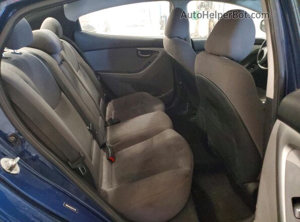 5NPDH4AE0GH775116 2016 HYUNDAI ELANTRA Blue Vista de los asientos traseros