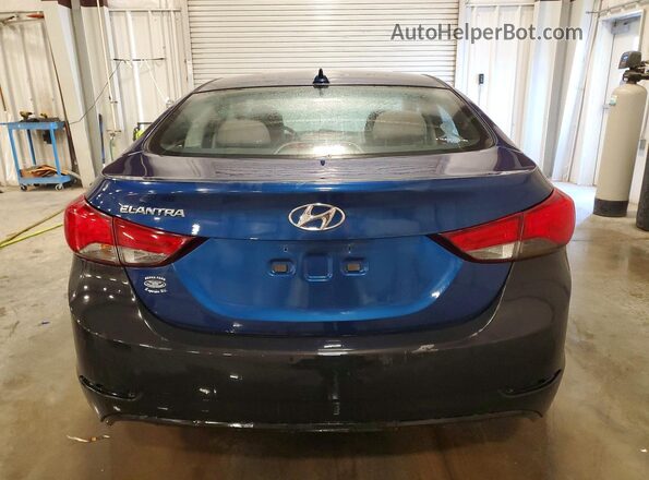 5NPDH4AE0GH775116 2016 HYUNDAI ELANTRA Blue Vista trasera