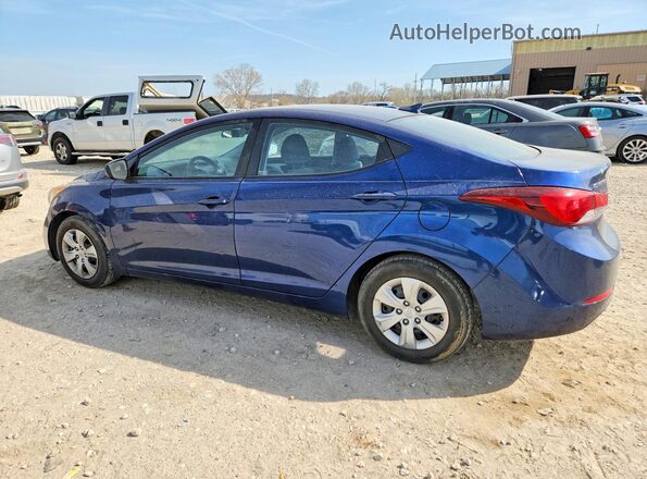 5NPDH4AE2GH736026 2016 HYUNDAI ELANTRA Blue Задня ліва чверть