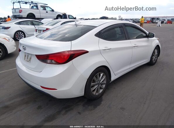 5NPDH4AE2GH775344 2016 HYUNDAI ELANTRA White Rear right