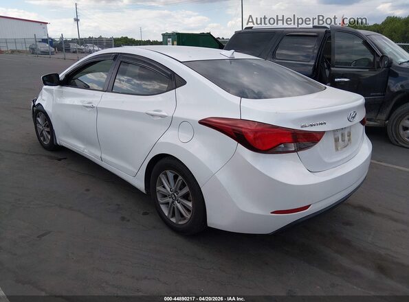 5NPDH4AE2GH775344 2016 HYUNDAI ELANTRA White Rear left