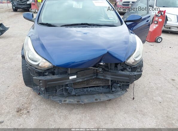 5NPDH4AE4GH657442 2016 HYUNDAI ELANTRA Синий Вид спереди