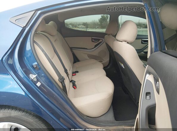 5NPDH4AE4GH668120 2016 HYUNDAI ELANTRA Blue Vista de la etiqueta del VIN
