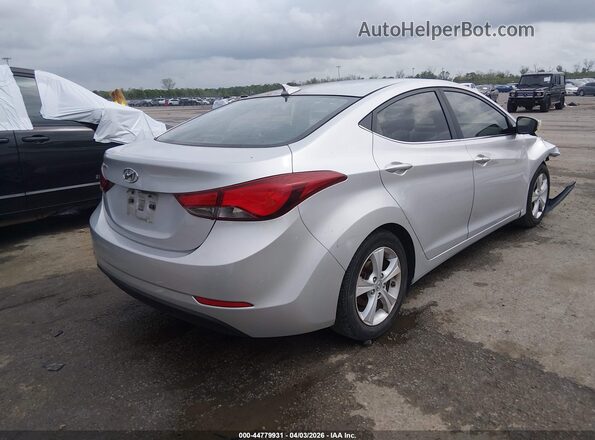 5NPDH4AE7GH669925 2016 HYUNDAI ELANTRA Silver Tył prawy