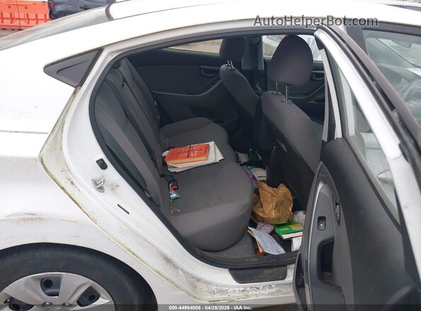 5NPDH4AE7GH716631 2016 HYUNDAI ELANTRA White VIN კოდის სტიკერის ხედი