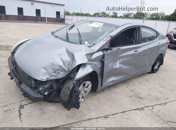5NPDH4AE7GH736328 2016 HYUNDAI ELANTRA Silver Vista tres cuartos delantera izquierda