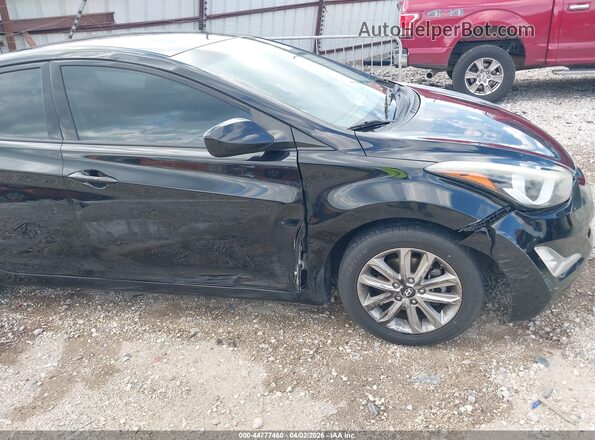 5NPDH4AE8GH656830 2016 HYUNDAI ELANTRA Black Front view
