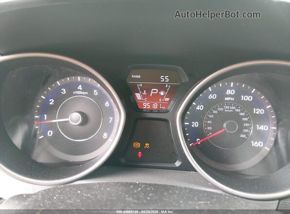 5NPDH4AE8GH658965 2016 HYUNDAI ELANTRA Blue უკანა სავარძლების ხედი