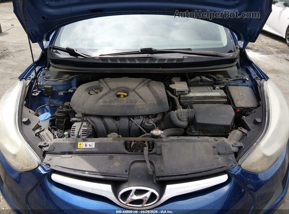 5NPDH4AE8GH658965 2016 HYUNDAI ELANTRA Blue უკანა ხედი