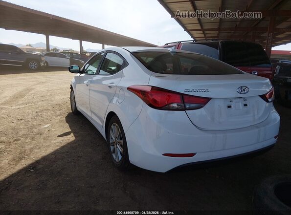 5NPDH4AE8GH659954 2016 HYUNDAI ELANTRA White Հետևի ձախ