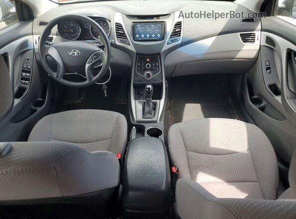 5NPDH4AE8GH668945 2016 HYUNDAI ELANTRA Blue Dashboard view
