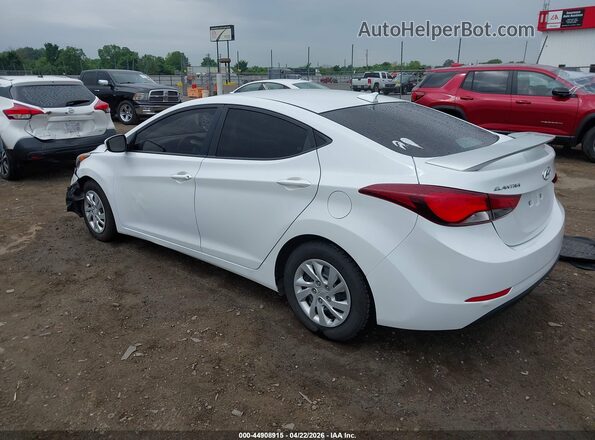 5NPDH4AE8GH783237 2016 HYUNDAI ELANTRA White Հետևի ձախ