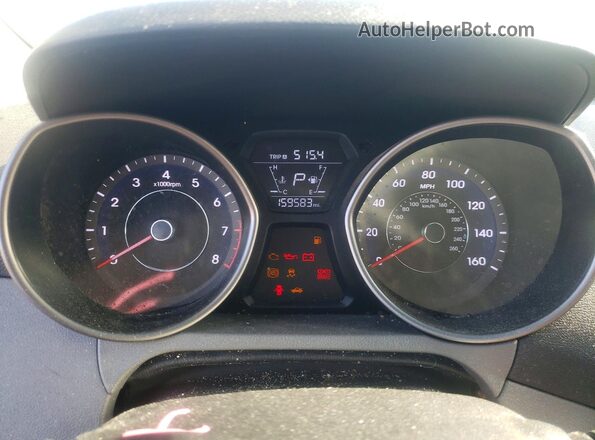 5NPDH4AEXGH790190 2016 HYUNDAI ELANTRA Burgundy Instrument cluster view