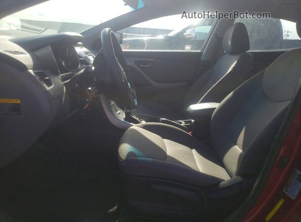5NPDH4AEXGH790190 2016 HYUNDAI ELANTRA Burgundy Front interior view