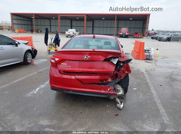 5NPE24AF0HH504749 2017 HYUNDAI SONATA Red წინა ხედი