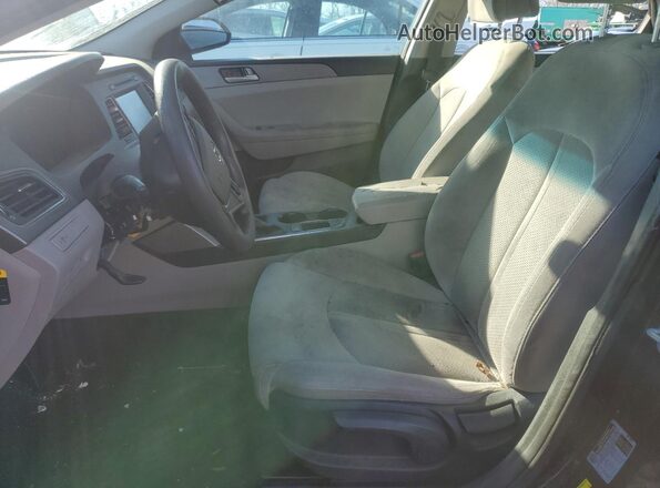 5NPE24AF1GH422575 2016 HYUNDAI SONATA Black Widok wnętrza z przodu
