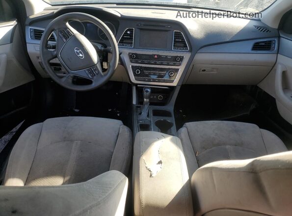5NPE24AF1GH422575 2016 HYUNDAI SONATA Black Widok deski rozdzielczej