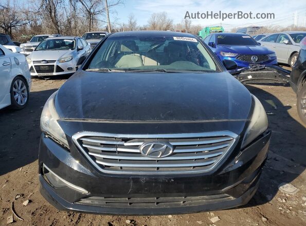 5NPE24AF1GH422575 2016 HYUNDAI SONATA Black Widok z przodu