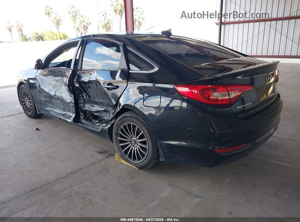 5NPE24AF2HH592347 2017 HYUNDAI SONATA Black Задня ліва чверть