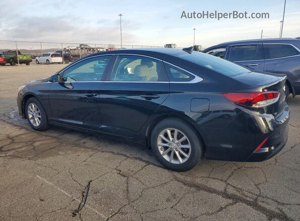 5NPE24AF2KH740701 2019 HYUNDAI SONATA Black Trasero izquierdo