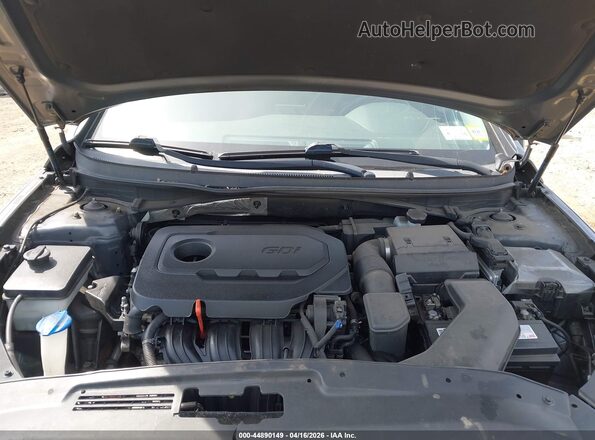 5NPE24AF4KH795652 2019 HYUNDAI SONATA Gray უკანა ხედი