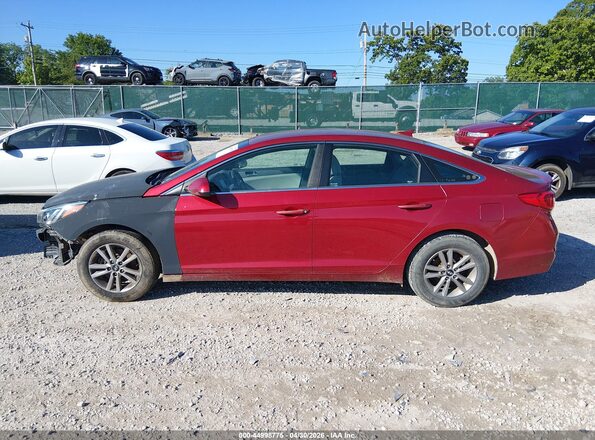 5NPE24AF5GH339389 2016 HYUNDAI SONATA Red Սալոնի 360 աստիճան տեսք