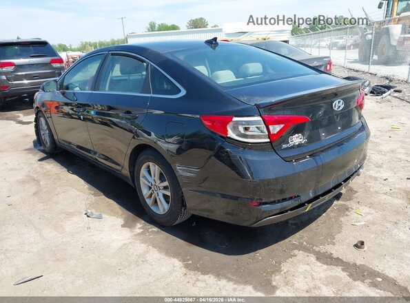 5NPE24AF5HH536418 2017 HYUNDAI SONATA Черный Задняя левая четверть