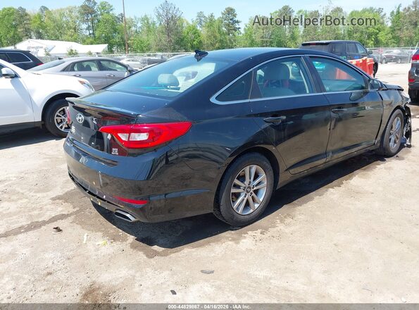 5NPE24AF5HH536418 2017 HYUNDAI SONATA Черный Задняя правая четверть
