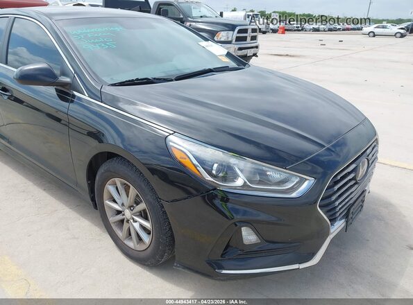 5NPE24AF6KH765049 2019 HYUNDAI SONATA Black Widok z przodu