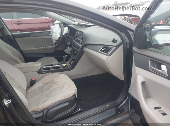 5NPE24AF7GH417610 2016 HYUNDAI SONATA Black Սալոնի դիմացի տեսք