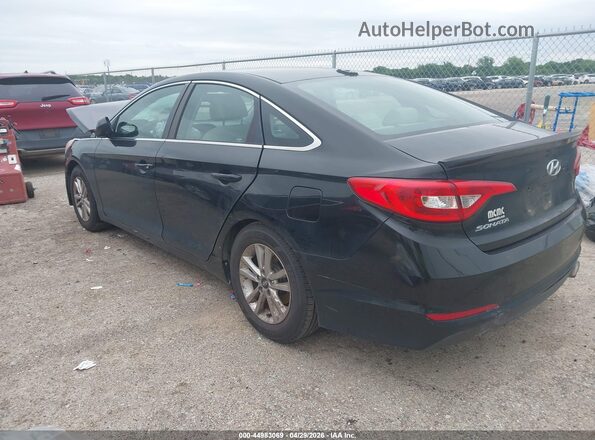 5NPE24AF7GH417610 2016 HYUNDAI SONATA Black Հետևի ձախ