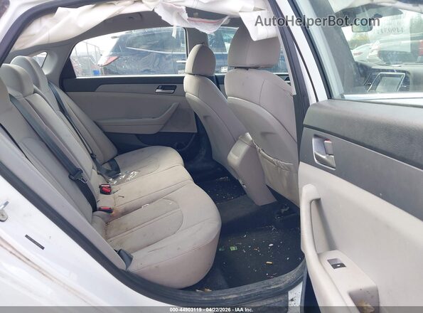 5NPE24AF7JH674015 2018 HYUNDAI SONATA White Вид наклейки з VIN-кодом