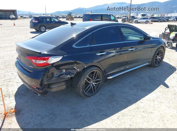 5NPE34AF2GH340772 2016 HYUNDAI SONATA Black Trasero derecho